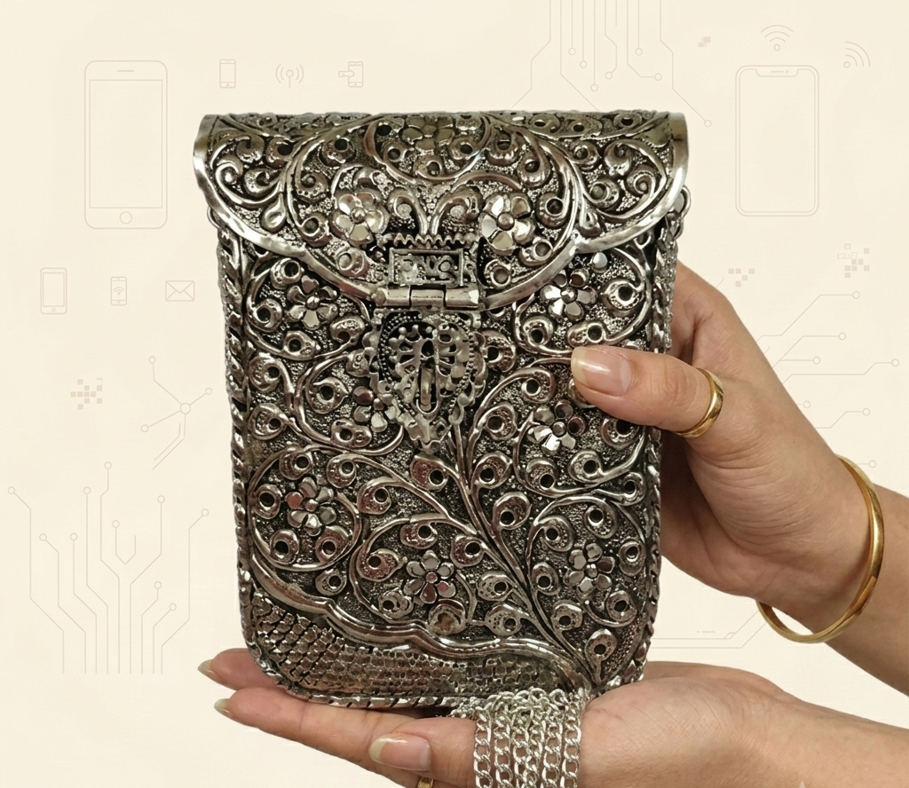 Coper metal sling bag - Image 2