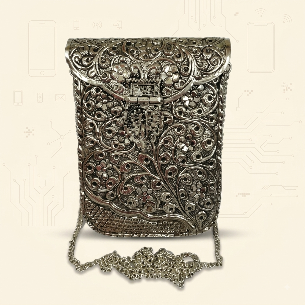 Coper metal sling bag