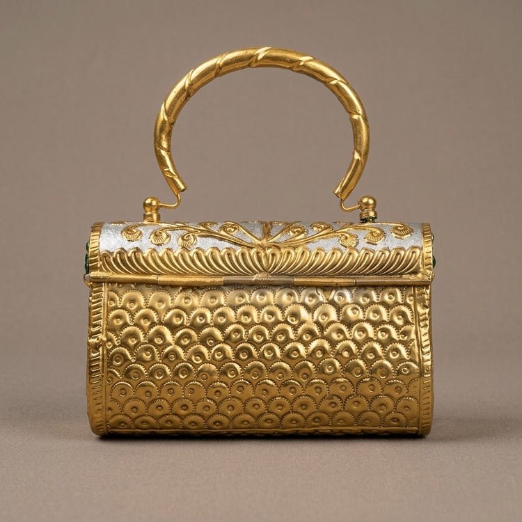 Minakari Dual Tone Silver and Golden pattern - Image 2