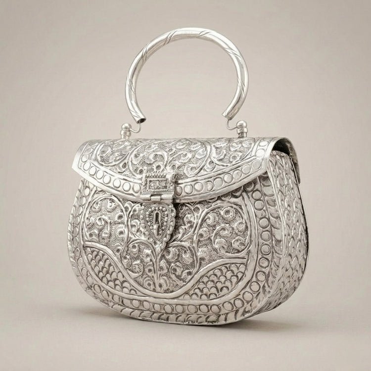 Minakari Silver tone Brass 1800 - Image 3